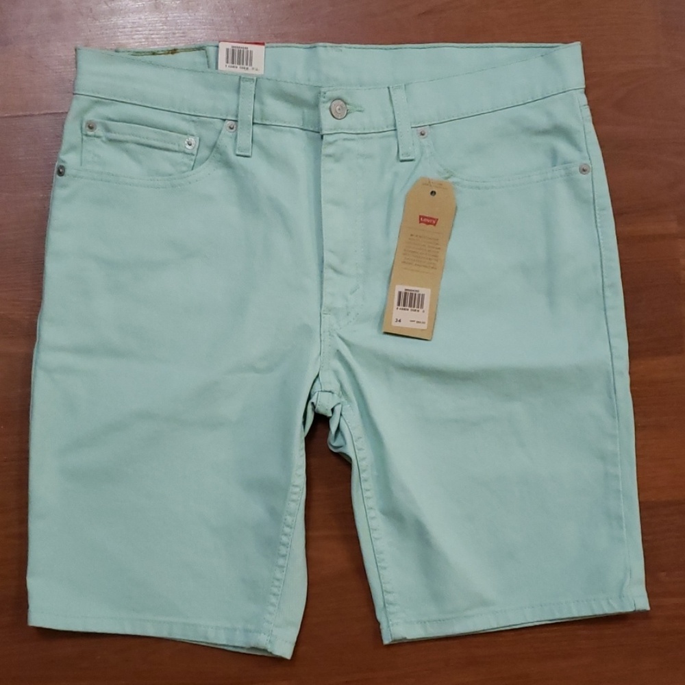 Levi's 511 Shorts pastel green NWT